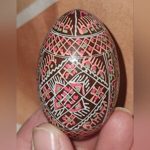 Ukranian Pysanky Decorative Hand-Painted Egg